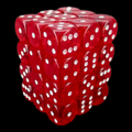 D&G Gem Red 36 x D6 Dice Set