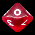D&G Gem Red D10 Dice