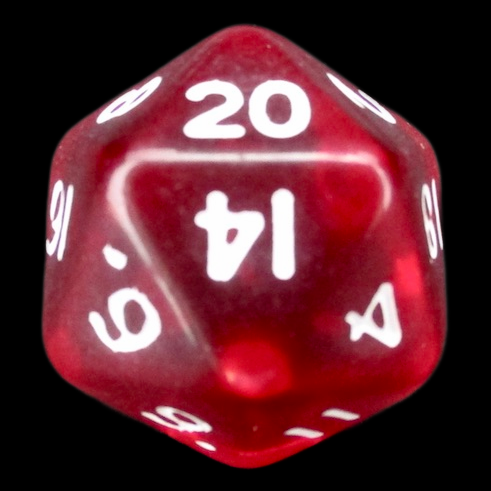 D&G Gem Red D20 Dice