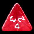 D&G Gem Red D4 Dice