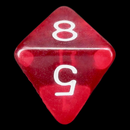 D&G Gem Red D8 Dice