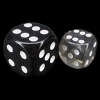 D&G Gem Smoke 36 x D6 Dice Set