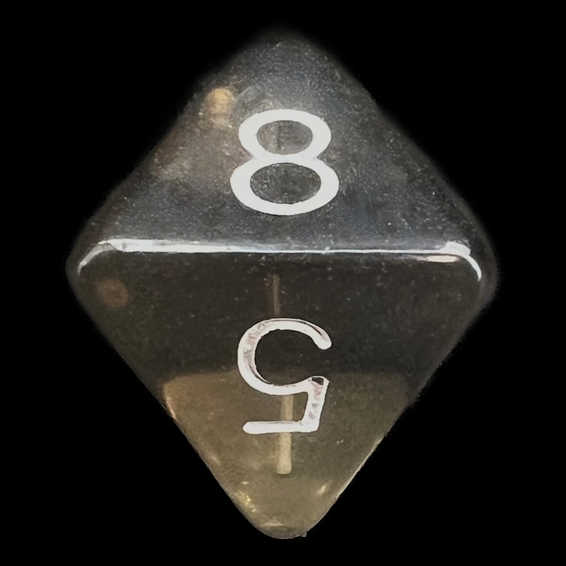 D&G Gem Smoke D8 Dice
