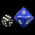 D&G Interferenz Blue JUMBO 34mm D10 Dice