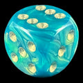 D&G Interferenz Green 15mm D6 Spot Dice