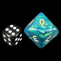 D&G Interferenz Green JUMBO 34mm D10 Dice