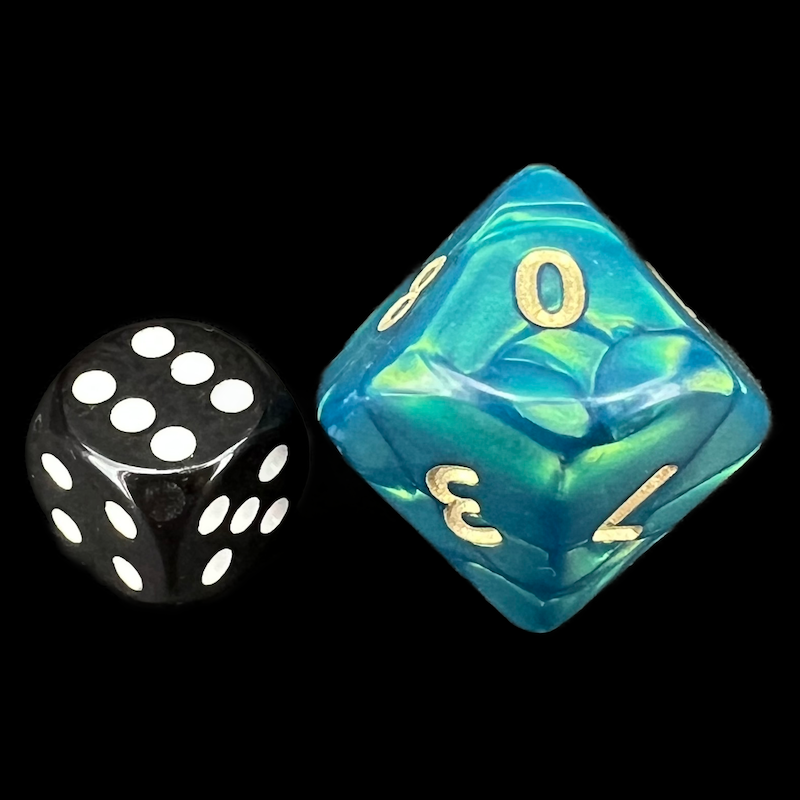 D&G Interferenz Green JUMBO 34mm D10 Dice