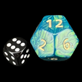 D&G Interferenz Green JUMBO 34mm D12 Dice