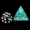 D&G Interferenz Green JUMBO 34mm D4 Dice