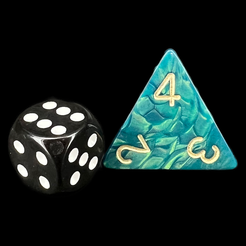 D&G Interferenz Green JUMBO 34mm D4 Dice