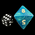 D&G Interferenz Green JUMBO 34mm D8 Dice