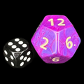 D&G Interferenz Purple JUMBO 34mm D12 Dice