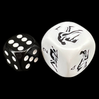D&G Opaque White Sexy Adult Kama Sutra 22mm D6 Dice