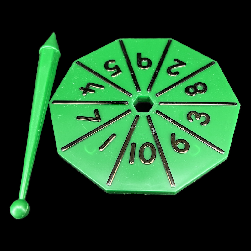 D&G Large Spinner D10 Numbered 1-10 120mm Green