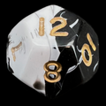 D&G Marble Black & White D12 Dice