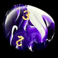 D&G Marble Purple & White D3 Dice