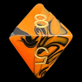 D&G Oblivion Orange & Black D8 Dice