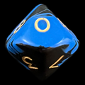D&G Oblivion Blue & Black D10 Dice
