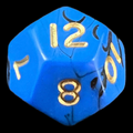 D&G Oblivion Blue & Black D12 Dice