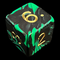 D&G Oblivion Green & Black D6 Dice