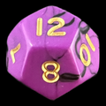 D&G Oblivion Purple & Black D12 Dice
