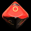 D&G Oblivion Red & Black D10 Dice