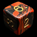 D&G Oblivion Red & Black D6 Dice