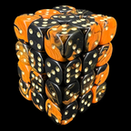 D&G Oblivion Orange & Black 36 x D6 Dice Set