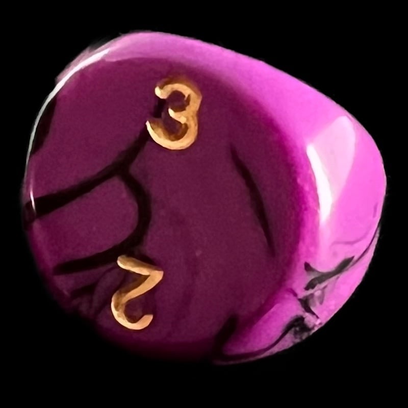 D&G Oblivion Purple & Black D3 Dice