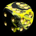 D&G Oblivion Yellow & Black 15mm D6 Spot Dice
