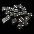 D&G Opaque Black MINI 7mm 20 x D6 Dice Set