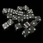 D&G Opaque Black MINI 7mm 20 x D6 Dice Set