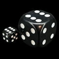 D&G Opaque Black MASSIVE 36mm D6 Spot Dice