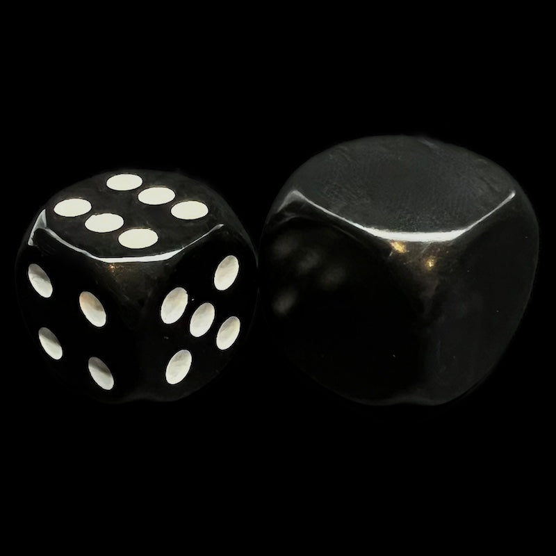 D&G Opaque Blank Black 18mm D6 Dice