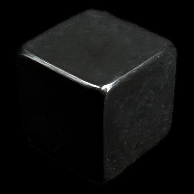 D&G Opaque Blank Black 14mm D6 Dice