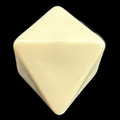 D&G Opaque Blank Ivory D8 Dice