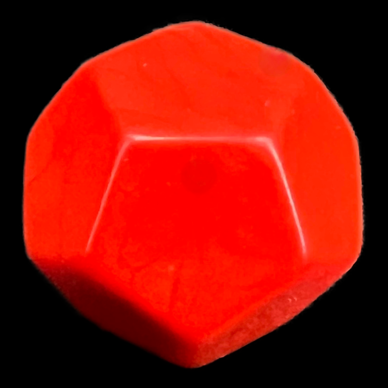 D&G Opaque Blank Red D12 Dice