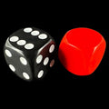 D&G Opaque Red Blank 14mm D6 Dice
