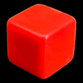 D&G Opaque Blank Red 14mm D6 Dice