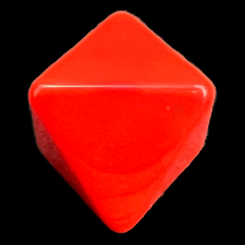 D&G Opaque Blank Red D8 Dice