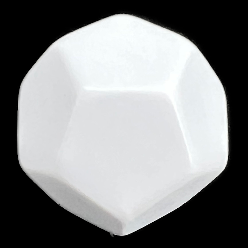 D&G Opaque Blank White D12 Dice