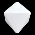D&G Opaque Blank White D8 Dice