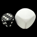 D&G Opaque Blank White JUMBO 22mm D6 Dice