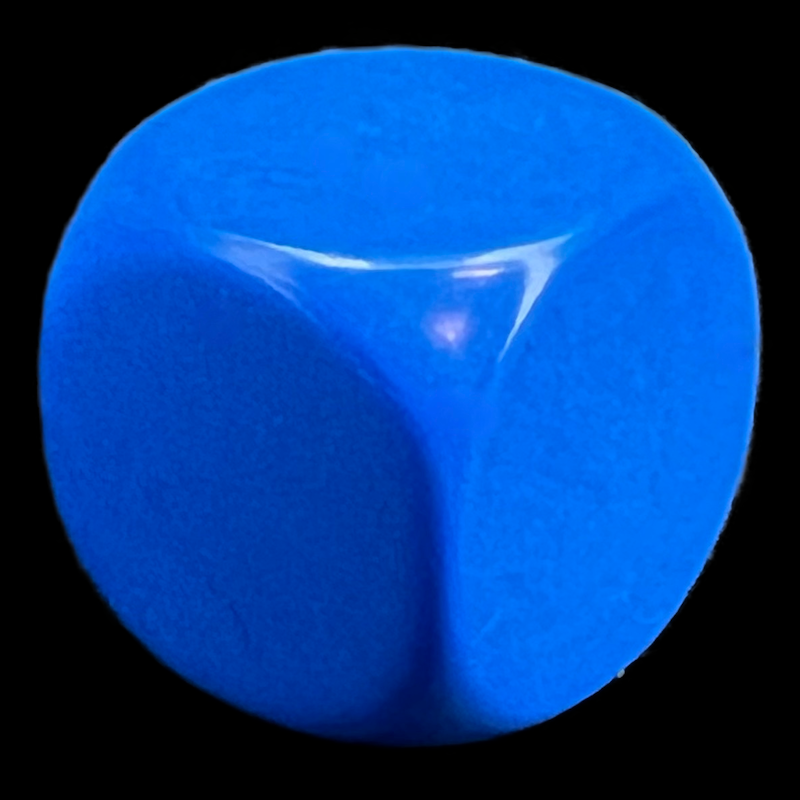 D&G Opaque Blank Blue 16mm D6 Dice
