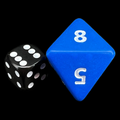 D&G Opaque Blue JUMBO 34mm D8 Dice