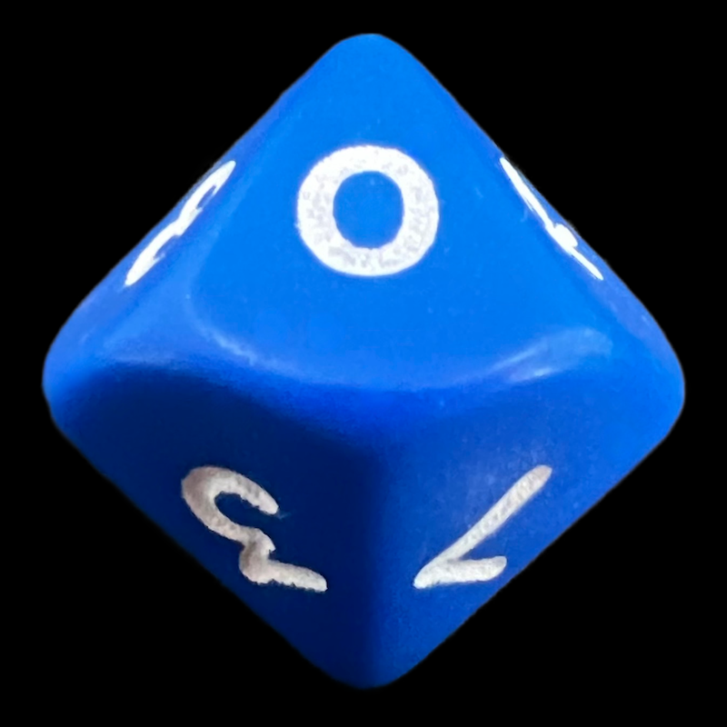 D&G Opaque Blue D10 Dice