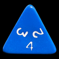 D&G Opaque Blue D4 Dice