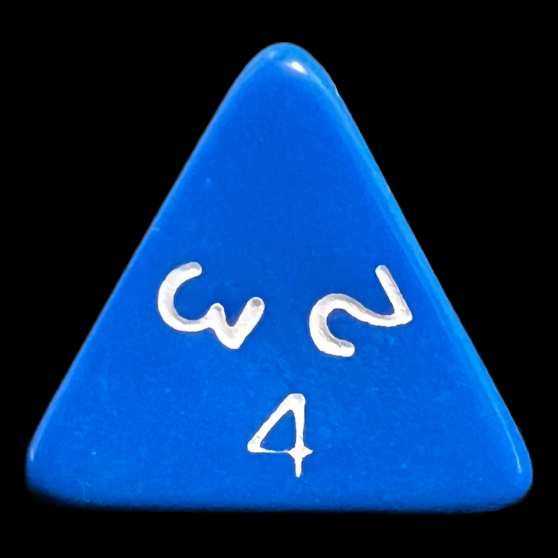 D&G Opaque Blue D4 Dice