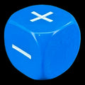 D&G Opaque Blue & White Fudge Fate D6 Dice