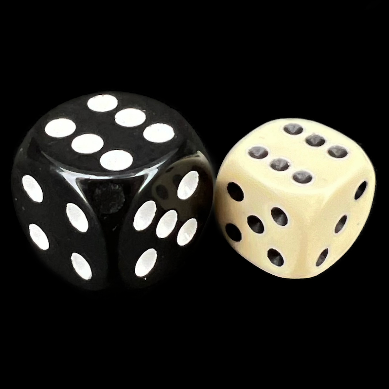 D&G Opaque Ivory 36 x D6 Dice Set
